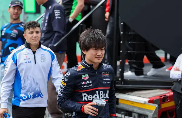 Macaristan GP GP GP F1 2025 3 Ağustos 2025 tarihinde Budapeşte, Macaristan - Red Bull için Formula 1 Yuki Tsunoda sürücüsü