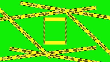 mega satış özel teklifi boş yeşil ekran metin kutusu 4k animasyon