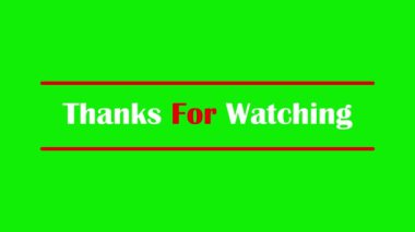 Metin animasyonu alfa kanal 4k 'yi izlediğiniz için teşekkürler.