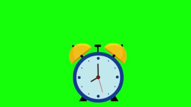 alam clock animasyon yeşil ekran 4k