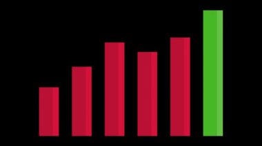 2d borsa şamdanlar animasyon yeşil ekran arkaplan 4k