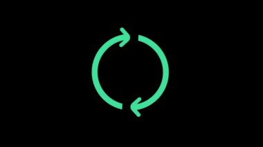 Çember işlem çubuğu animasyon yeşil ekran arkaplan 4k yükleniyor