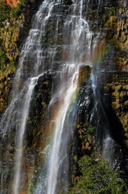 Mpumalanga, Güney Afrika 'daki Lizbon Şelalesi' nde ışık kırılması etkileri