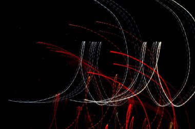 Karanlıkta hareket eden ışık elementlerini uzun pozlama süreleri ile fotoğraflayarak oluşturulan ışık oyunları