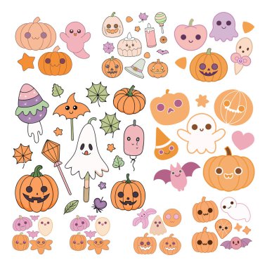 Mutlu cadılar bayramı kutlaması koleksiyonu