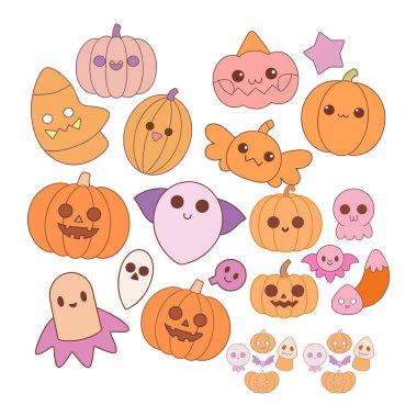 Mutlu cadılar bayramı kutlaması koleksiyonu