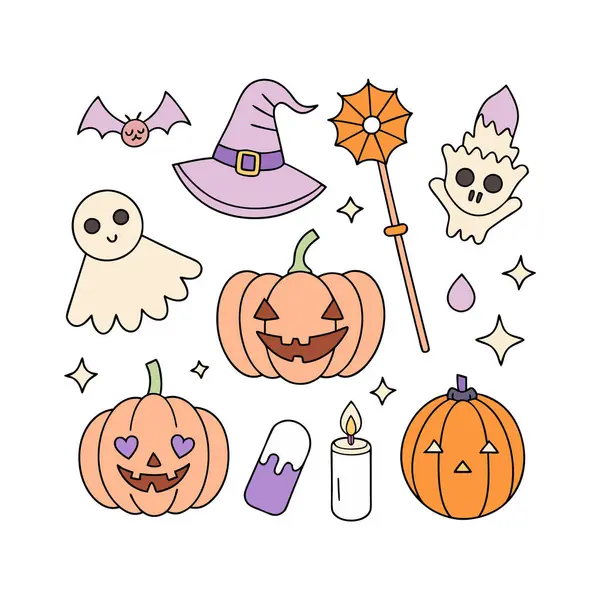 Mutlu cadılar bayramı kutlaması koleksiyonu