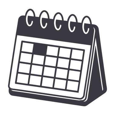 mutlu yeni yıl takvim vektör