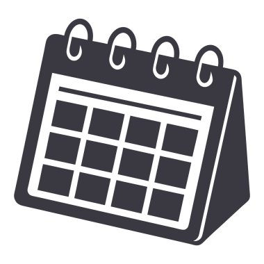 mutlu yeni yıl takvim vektör