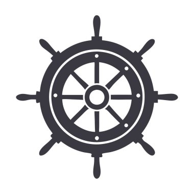 Gemi dümen vektör çizim