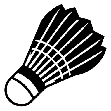 Shuttlecock vektör silueti ve illüstrasyon