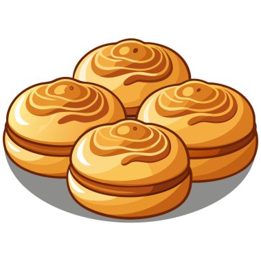 Ekmek simgesi vektör çizimi