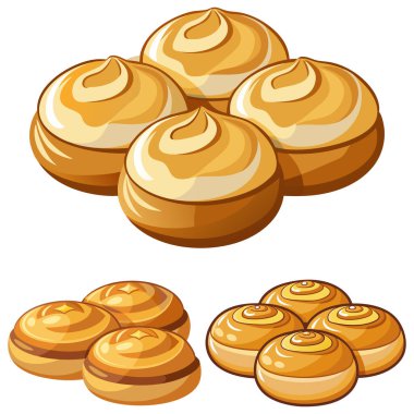 Ekmek simgesi vektör çizimi