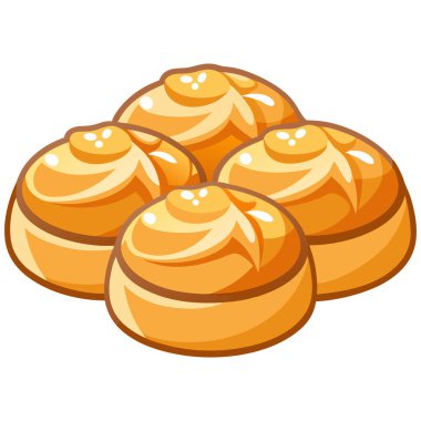 Ekmek simgesi vektör çizimi