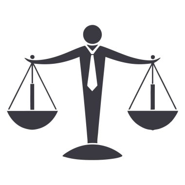 Hukuk vektörü sanat illüstrasyonu