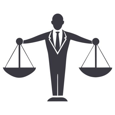 Hukuk vektörü sanat illüstrasyonu