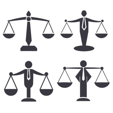 Hukuk vektörü sanat illüstrasyonu