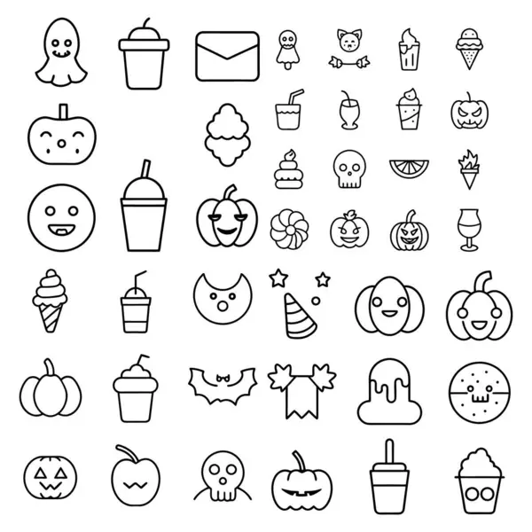 Cadılar Bayramı çizgi sanatı, özet ve clipart vektörü