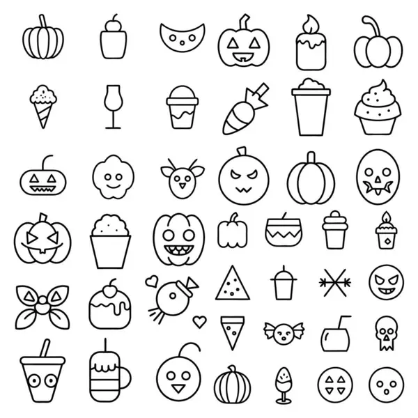 Cadılar Bayramı çizgi sanatı, özet ve clipart vektörü