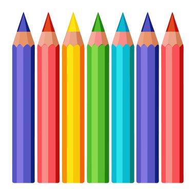 Okula geri dön kalem vektör illüstrasyonu