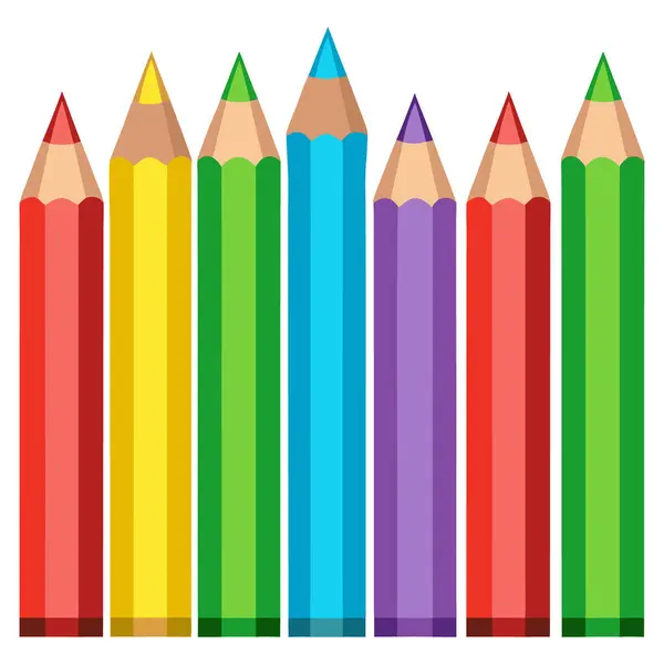 Okula geri dön kalem vektör illüstrasyonu