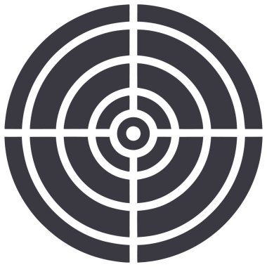 Bir hedef. Web simgesi basit tasarım