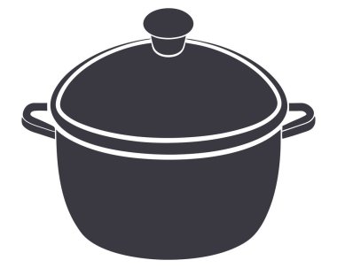 Tava pişirme simgesi, basit biçim