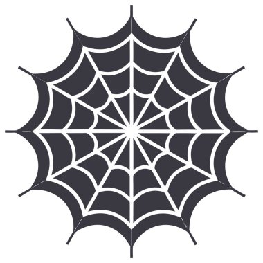 Örümcek ağı simgesi, basit tasarım