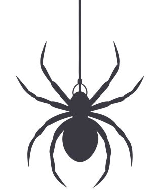 Örümcek hayvan simgesi, basit stil