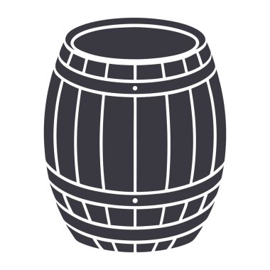 Basit bir namlu vektör silueti