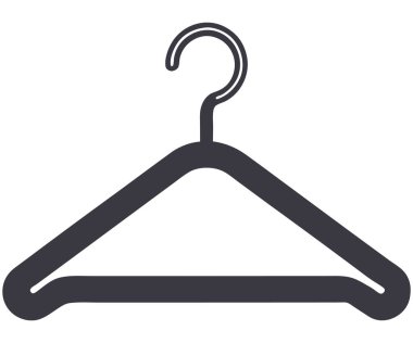 Askı. Web simgesi basit illüstrasyon