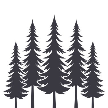 Ağaçlar kutsal kişilerin resmi, basit tarzı