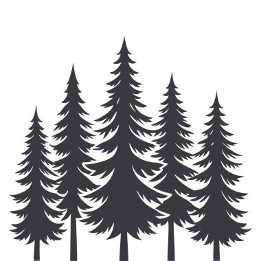 çam ağacı simgesi, basit biçim