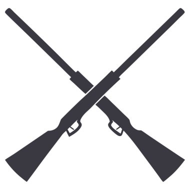tüfek ikonu vektör illüstrasyonu