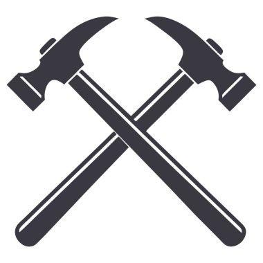 Çekiç vektör simgesi. biçim düz bir semboldür,
