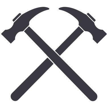 Çekiç. Web simgesi basit illüstrasyon