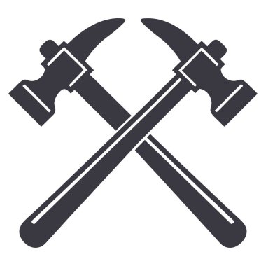 Çekiç simgesi, vektör çizimi