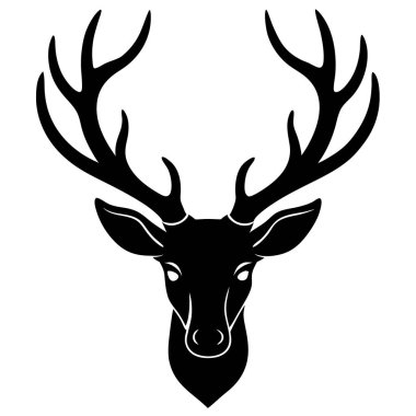 geyik simgesi vektör illüstrasyonu