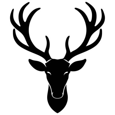 Geyik kafası silueti.