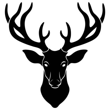 Boynuzlu geyik başı