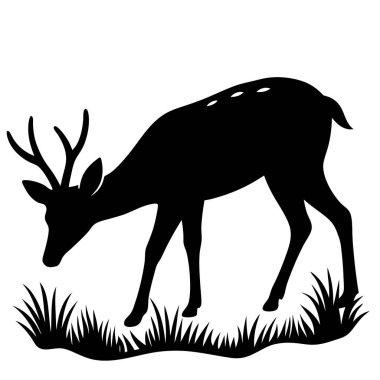 Bir geyiğin vektör çizimi