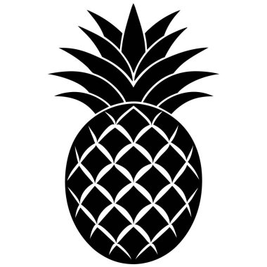 tropik ananas meyve ikonu