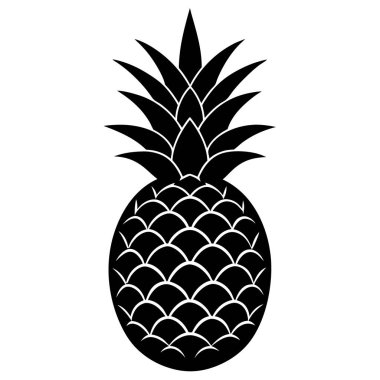 ananas meyve simgesi, basit vektör