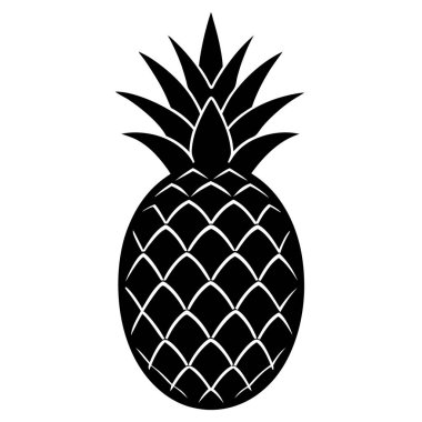 ananas meyve ikonu, taslak biçimi