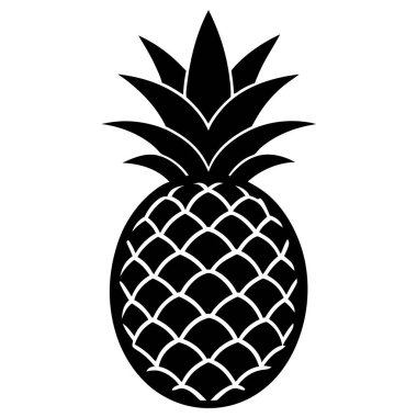 Ananas simgesi, anahat stili