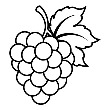İzole üzüm meyve tasarım
