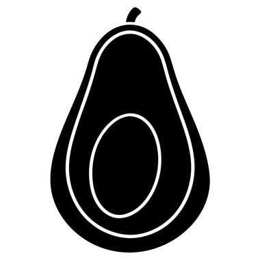 Avokado. Web simgesi basit illüstrasyon