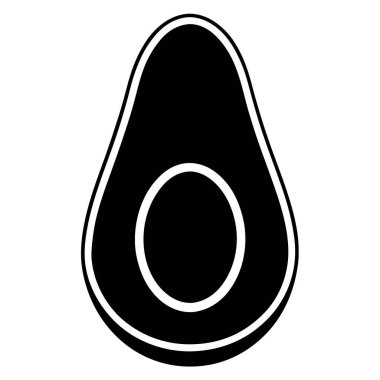 avokado meyvesi, basit tasarım.