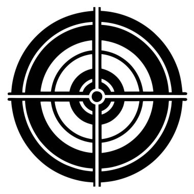 hedef simge vektör illüstrasyonu