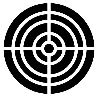 hedef simgesi. vektör illüstrasyonu.